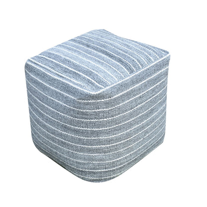 Sion Pouf, Pet, Natural, Pitloom, Flat Weave 