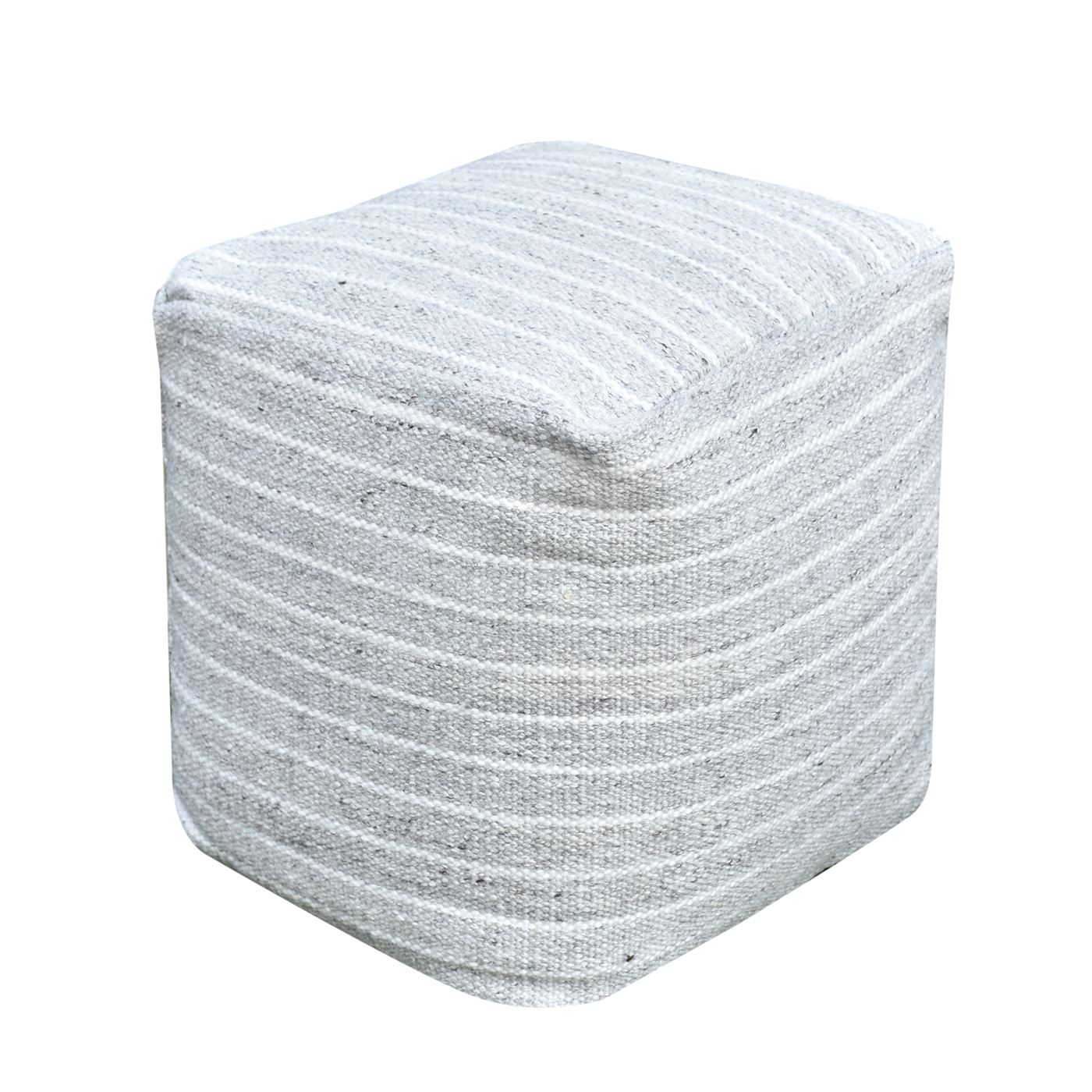 Sion Pouf, Pet, Grey, Pitloom, Flat Weave 
