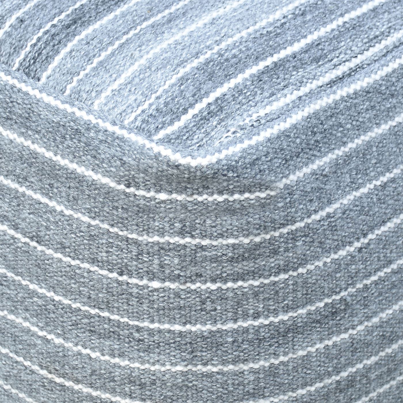 Sion Pouf, Pet, Natural, Pitloom, Flat Weave 