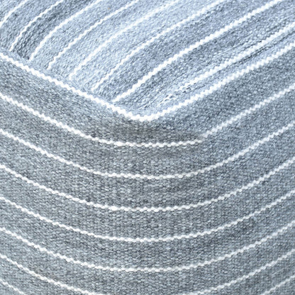 Sion Pouf, Pet, Natural, Pitloom, Flat Weave 