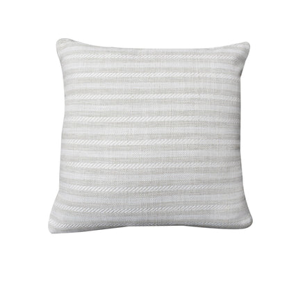 Skata Cushion, Blended Fabric, Beige, Natural White, Machine Made, Flat Weave