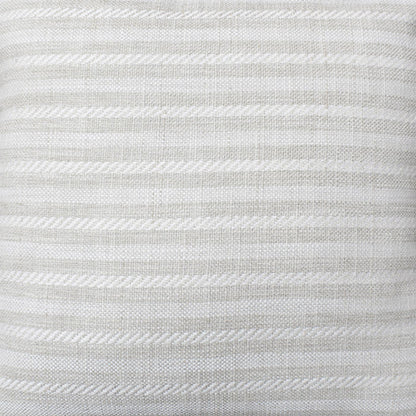 Skata Cushion, Blended Fabric, Beige, Natural White, Machine Made, Flat Weave