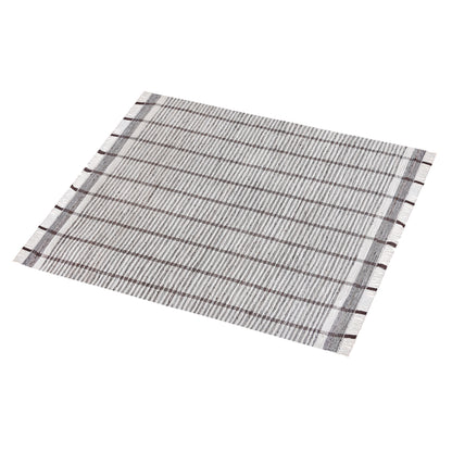 SMITHFIELD RUG - IVORY/BROWN - HAND WOVEN - COTTON DENIM