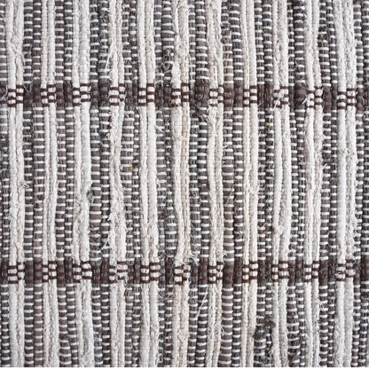 SMITHFIELD RUG - IVORY/BROWN - HAND WOVEN - COTTON DENIM