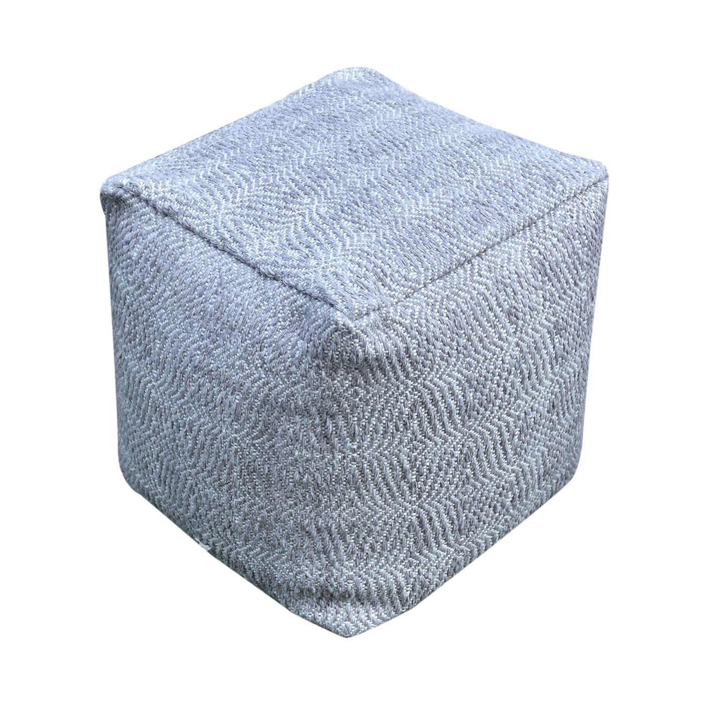 Soweto Pouf, Pet, Grey, Pitloom, Flat Weave 