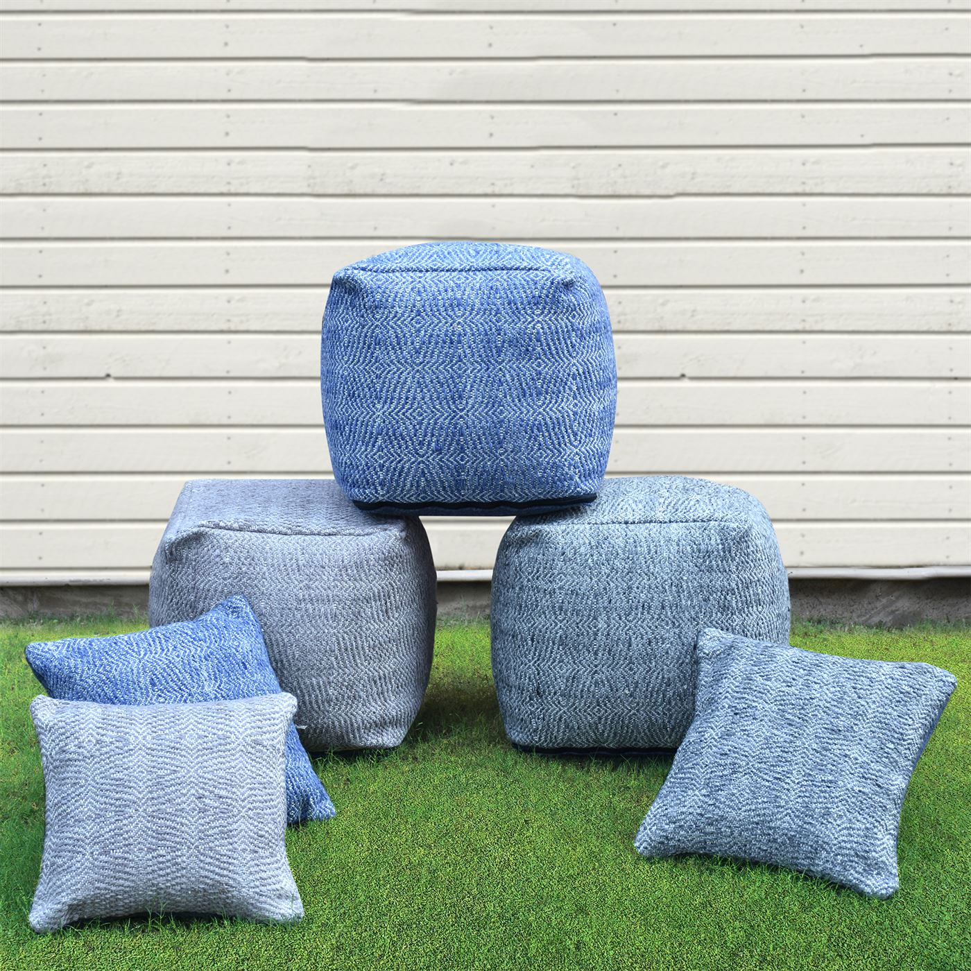 Soweto Pouf, Pet, Pitloom, Flat Weave 