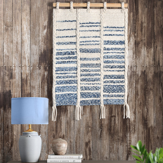 STALHAM WALL HANGING - WOOL / DENIM