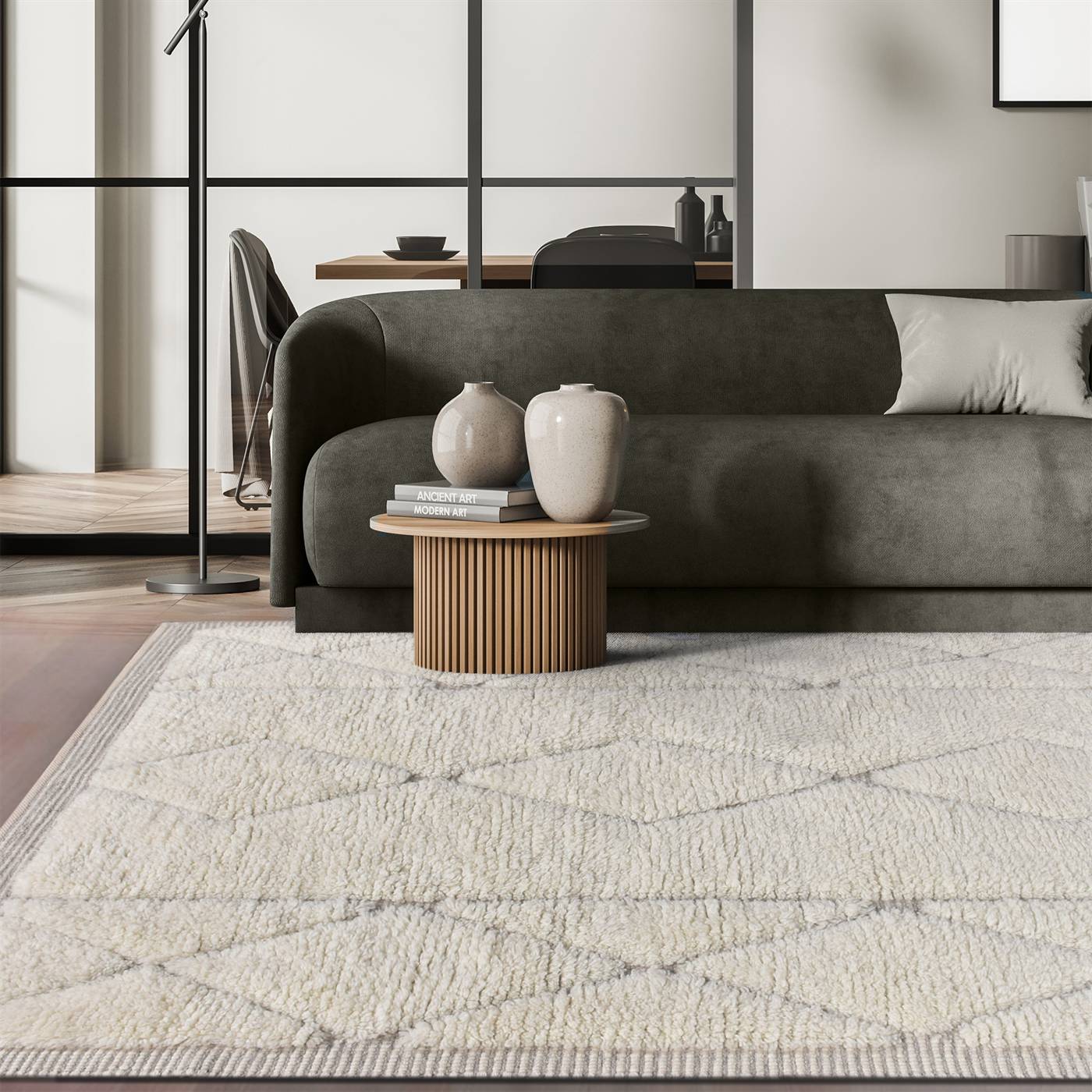 Area Rug, Bedroom Rug, Living Room Rug, Living Area Rug, Indian Rug, Office Carpet, Office Rug, Shop Rug Online, Natural White, Nz Wool, Hand Woven, Pitloom, All Cut, Geometric 