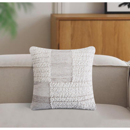 SOUNGRO CUSHION - WOOL/PET - IVORY