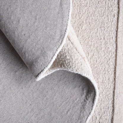 TAGUAI-II RUG - IVORY - HAND WOVEN/OVER TUFTED - WOOL