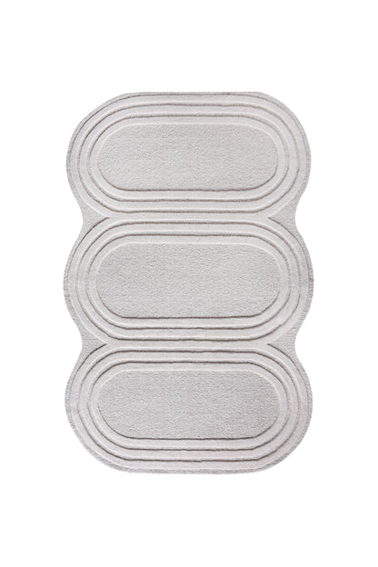 TAGUAI-II RUG - IVORY - HAND WOVEN/OVER TUFTED - WOOL