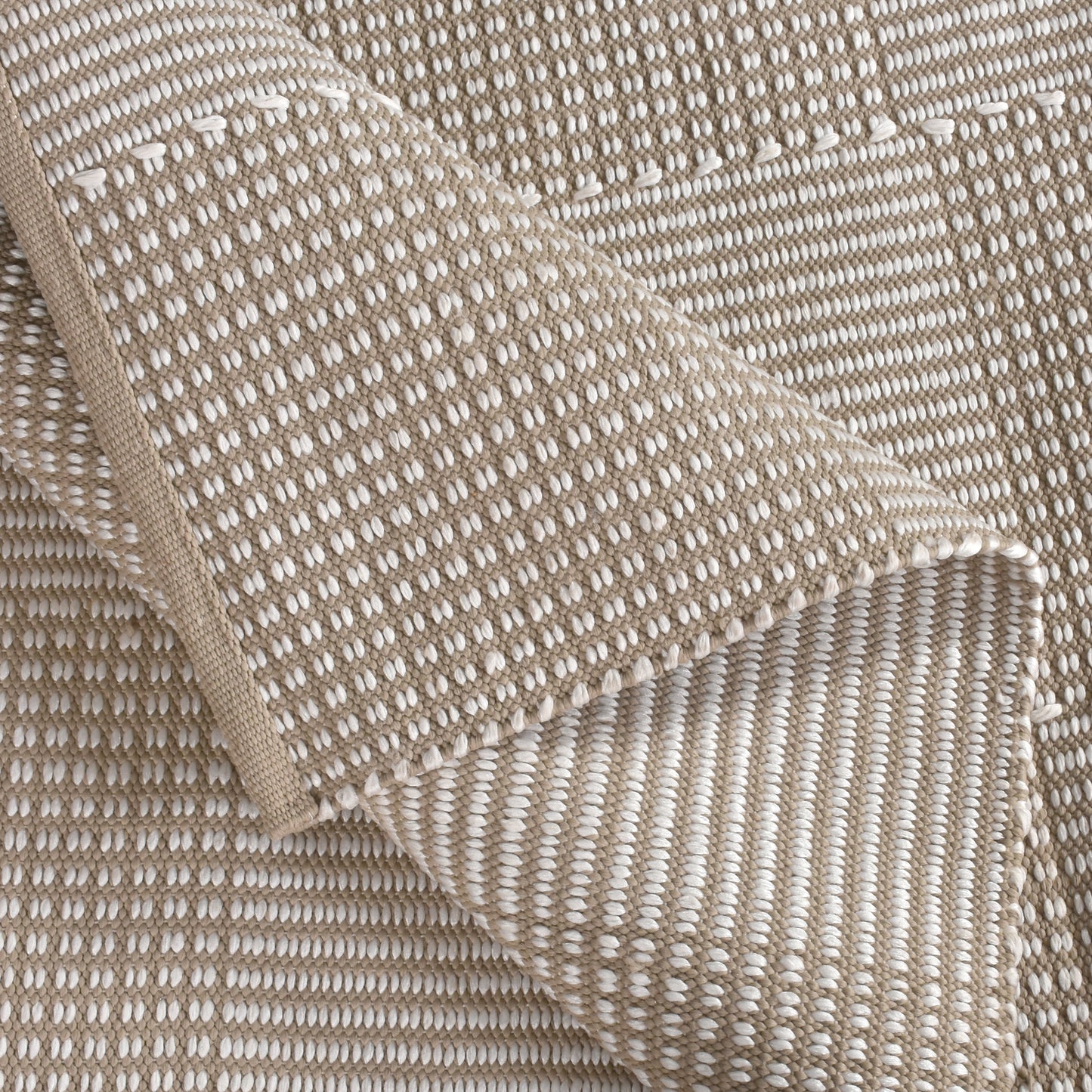 TALIANA RUG - IVORY/TAUPE - HAND WOVEN - POLYPROPYLENE