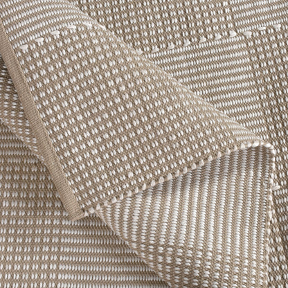 TALIANA RUG - IVORY/TAUPE - HAND WOVEN - POLYPROPYLENE