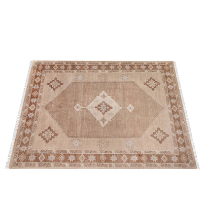 Area Rug, Bedroom Rug, Living Room Rug, Living Area Rug, Indian Rug, Office Carpet, Office Rug, Shop Rug Online, Beige, Brown , Wool, Hand Knotted , Handknotted, All Cut, Contemporary 