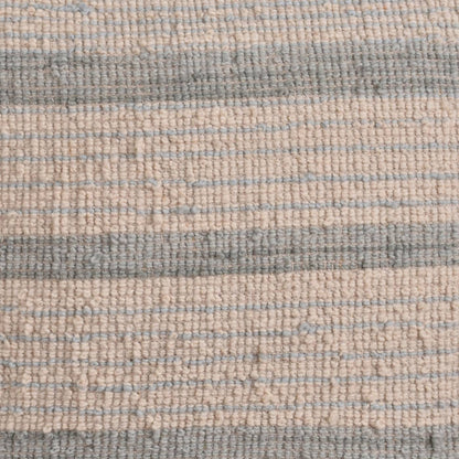 Taras-5 Cushion, 56x56 cm, Natural White, Sage, Wool, Hand Woven, Handwoven, All Loop