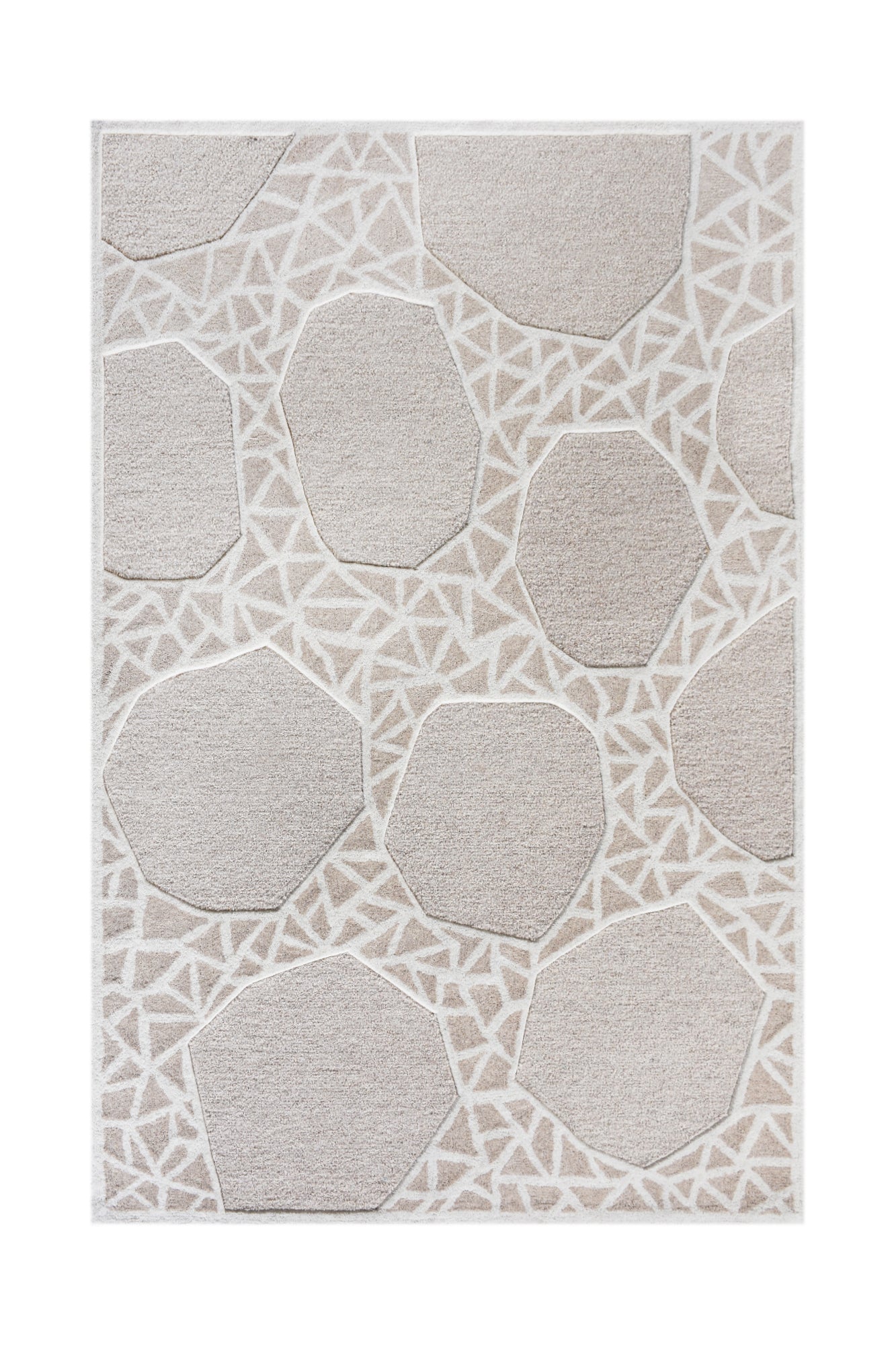 TELOR RUG - WOOL - HAND TUFTED - LIGHT BEIGE/IVORY