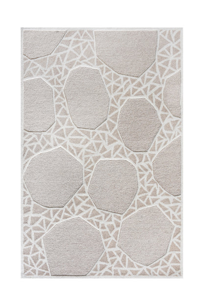 TELOR RUG - WOOL - HAND TUFTED - LIGHT BEIGE/IVORY