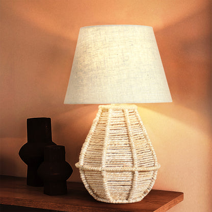 TERTIA TABLE LAMP - MEDIUM NATURAL - HAND MADE - JUTE
