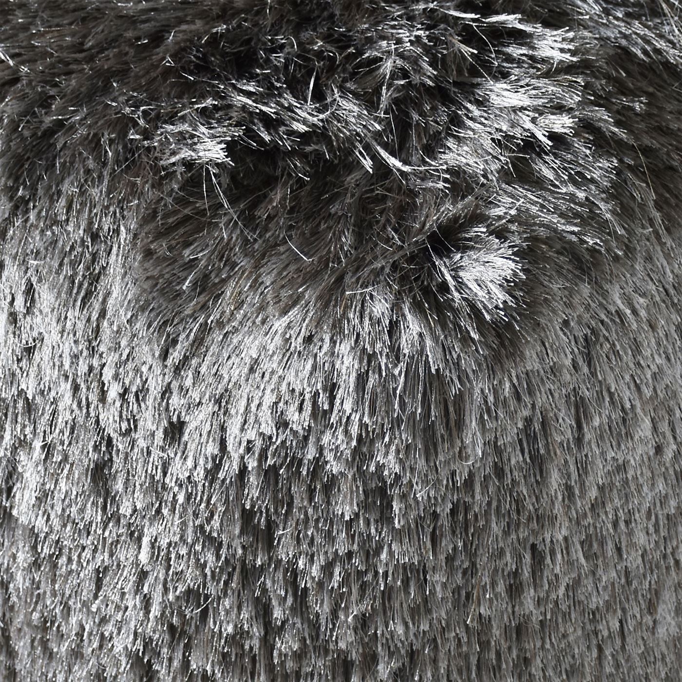 Teton Pouf, Polyester, Grey, Bm Sn, All Cut 