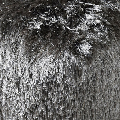 Teton Pouf, Polyester, Grey, Bm Sn, All Cut 