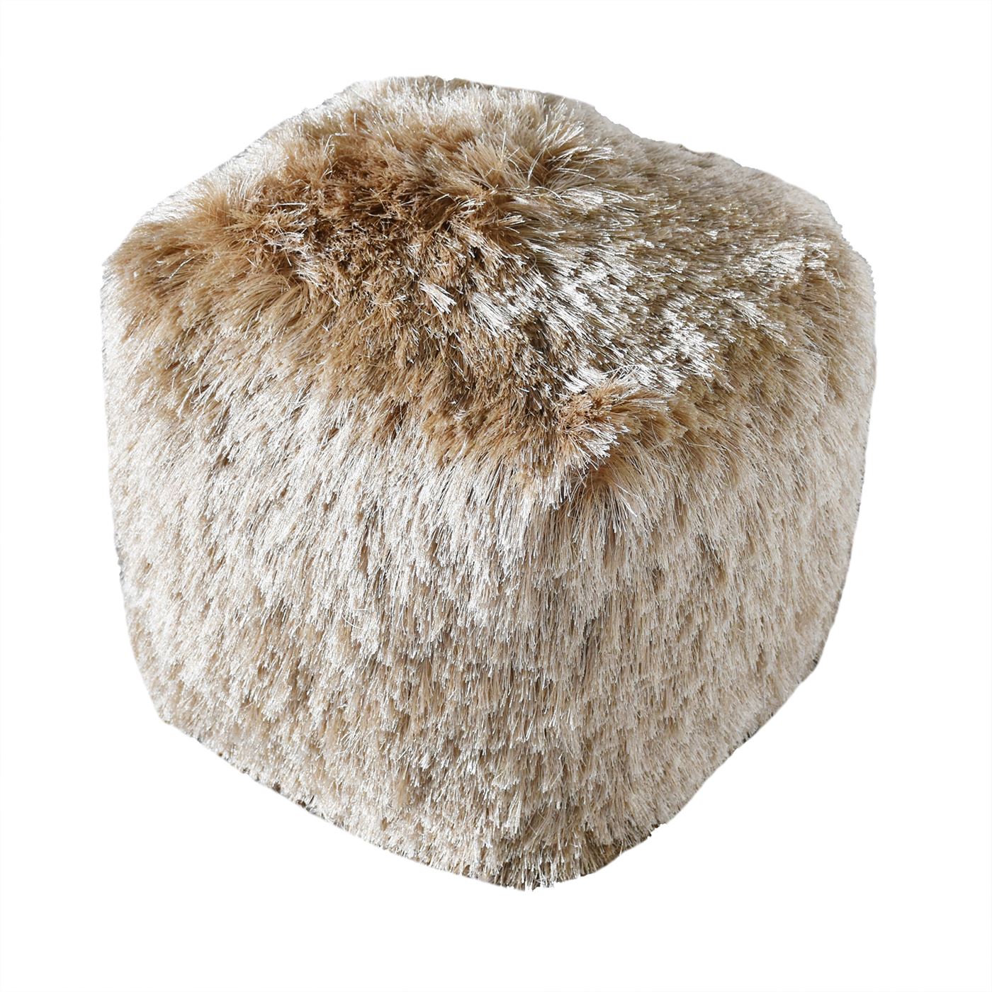 Teton Pouf, Polyester, Dark Beige, Bm Sn, All Cut 