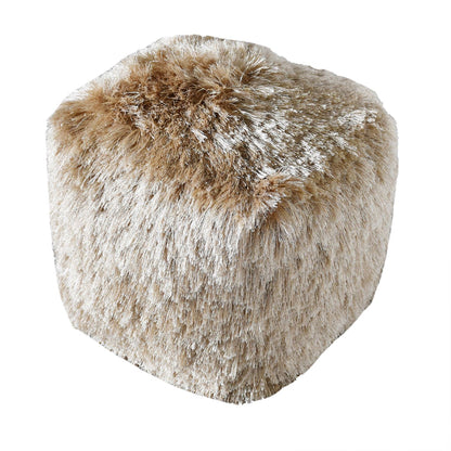 Teton Pouf, Polyester, Dark Beige, Bm Sn, All Cut 