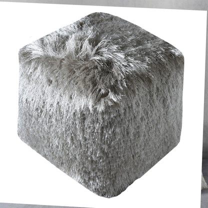 Teton Pouf, Polyester, Light Beige, Bm Sn, All Cut 