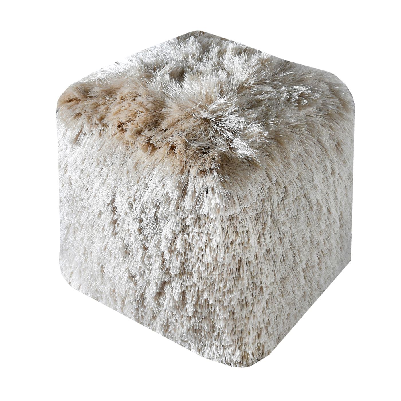 Teton Pouf, Polyester, Beige, Bm Sn, All Cut 