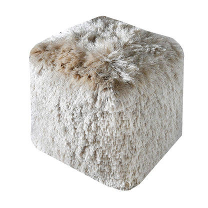 Teton Pouf, Polyester, Beige, Bm Sn, All Cut 