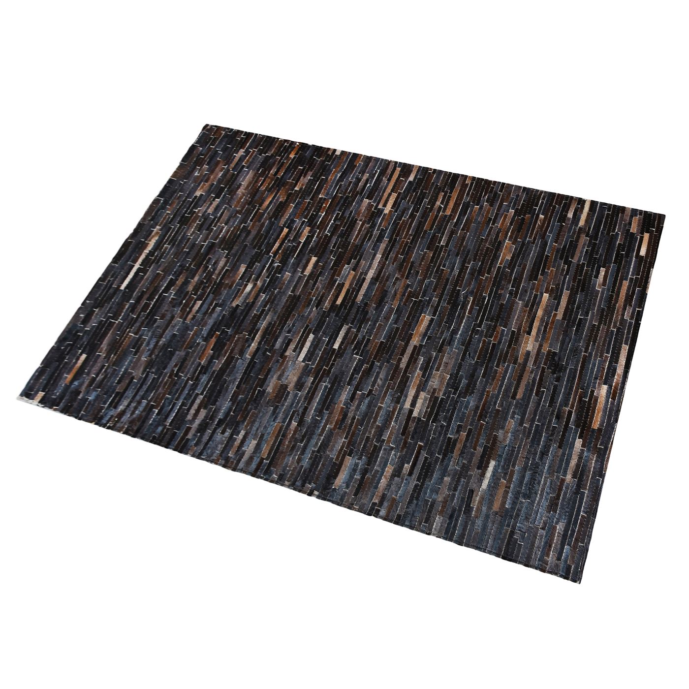 Area Rug, Bedroom Rug, Living Room Rug, Living Area Rug, Indian Rug, Office Carpet, Office Rug, Shop Rug Online, Leather, Dark Brown, , Stripes