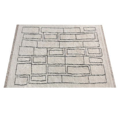TIMOK RUG - IVORY/CHARCOAL - COTTON