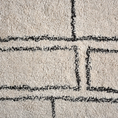TIMOK RUG - IVORY/CHARCOAL - COTTON
