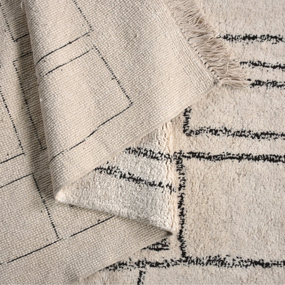TIMOK RUG - IVORY/CHARCOAL - COTTON