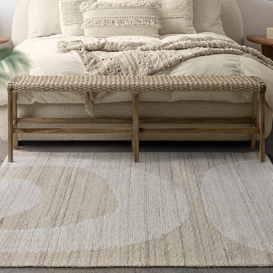TOOMS RUG - IVORY - WOOL