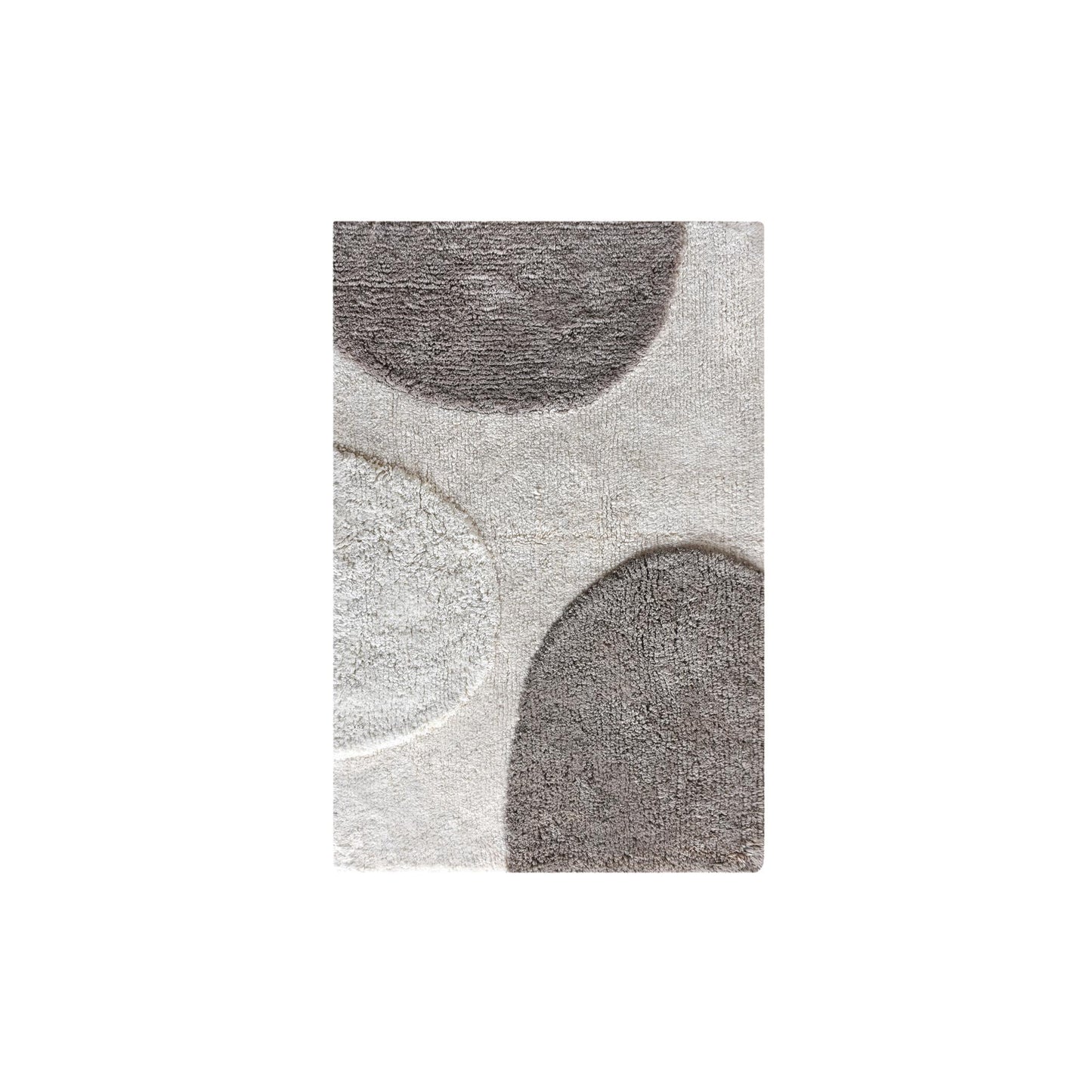 CIZELE BATH RUG - IVORY/GREY - COTTON - TABLE TUFTED
