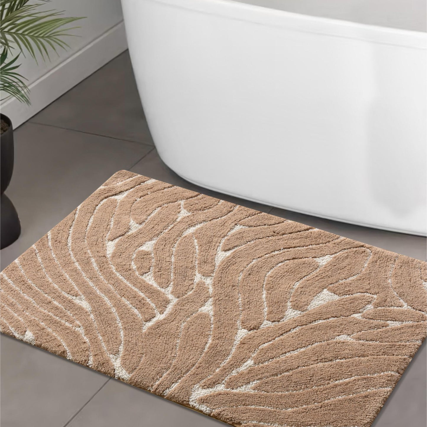 DALSIE BATH RUG - COTTON- TABLE TUFTED