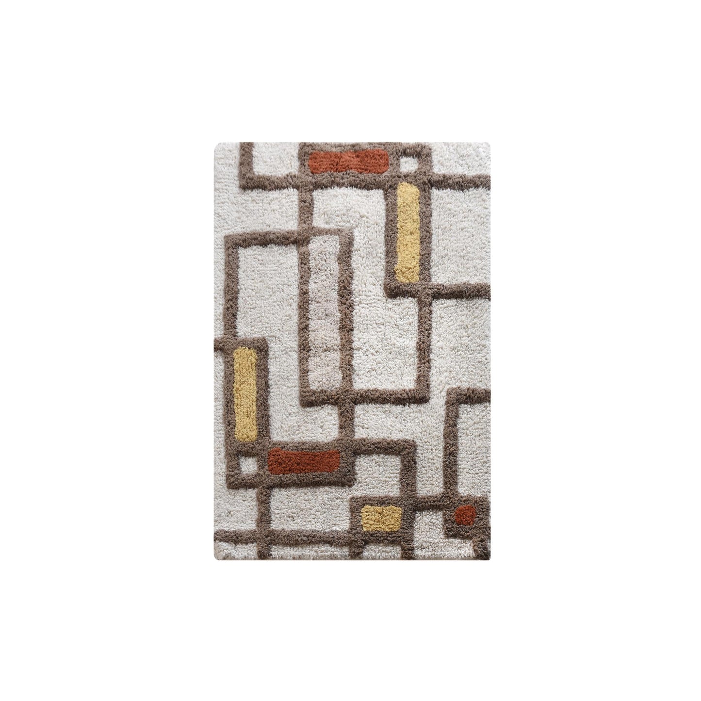 MOILOA BATH RUG - IVORY/MULTI - COTTON - TABLE TUFTED