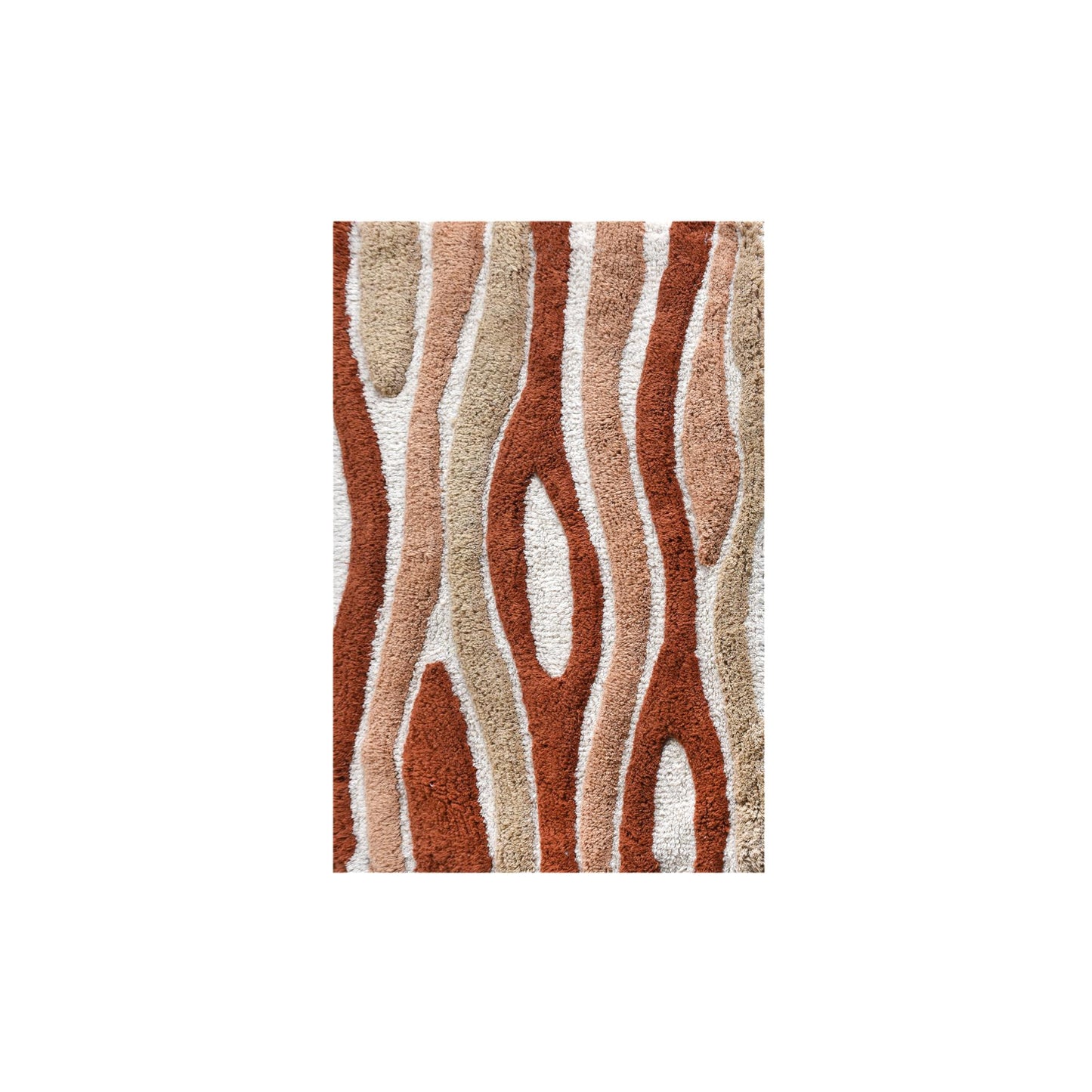 MUNSIEN BATH RUG - IVORY/BEIGE/TERRA - COTTON - TABLE TUFTED