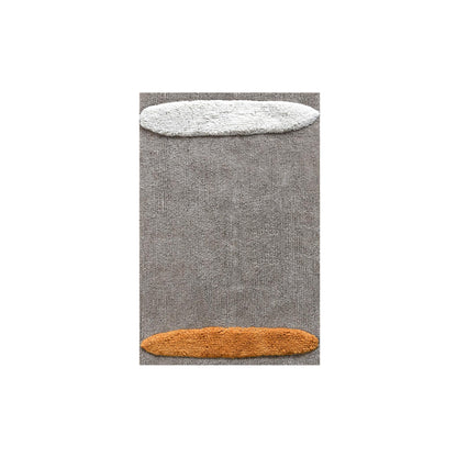 ROSSVILLE BATH RUG - GREY/IVORY/ORANGE - COTTON - TABLE TUFTED