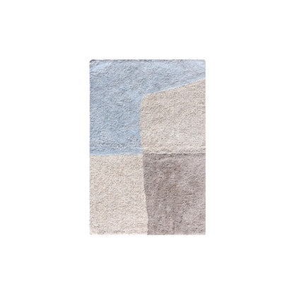 TOKOZA BATH RUG - IVORY/BLUE/GREY - COTTON - TABLE TUFTED