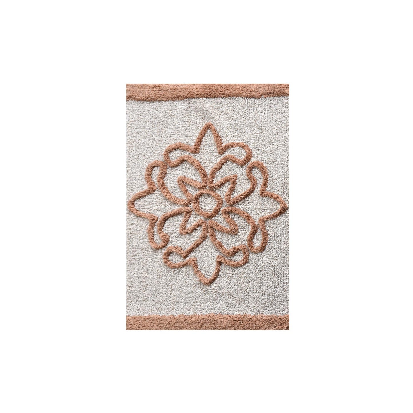 VREDEN BATH RUG - NATURAL/BEIGE - COTTON - TABLE TUFTED