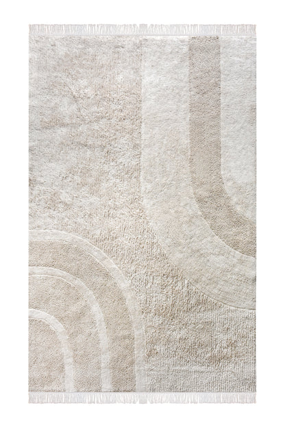 TURACOS RUG - NATURAL - TABLE TUFTED - COTTON