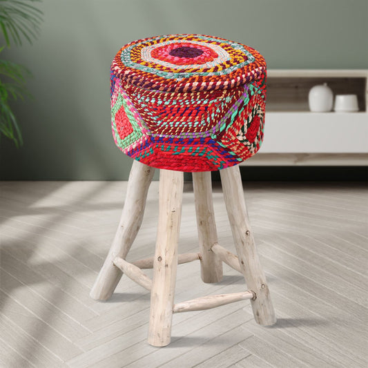 Turon Bar Stool, Recycle Fabric, Multi