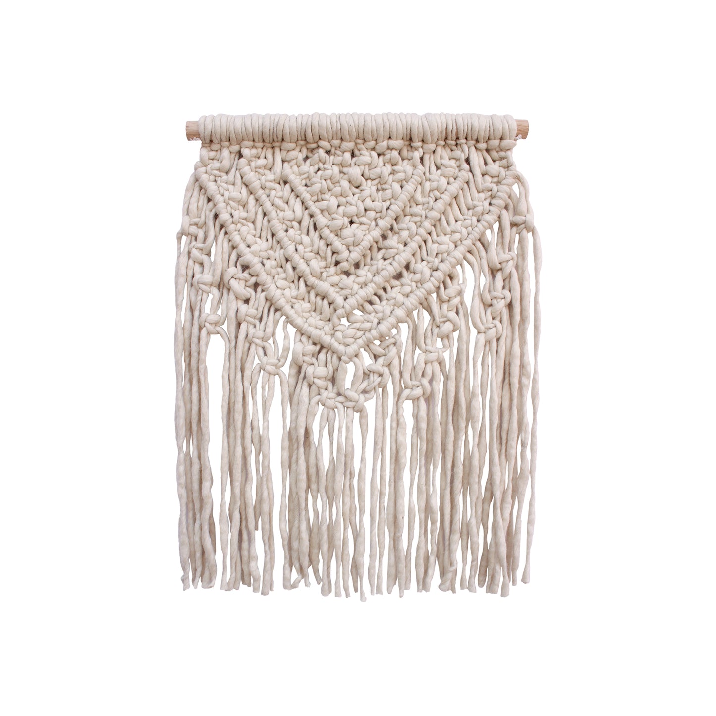 TEPES WALL HANGING - IVORY - HAND KNITTED - WOOL