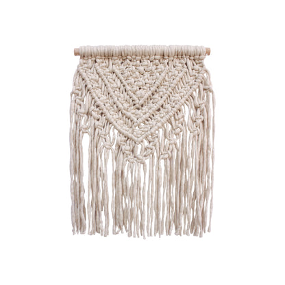 TEPES WALL HANGING - IVORY - HAND KNITTED - WOOL