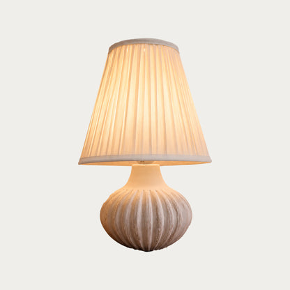 TURIN TABLE LAMP - IVORY - HAND MADE - COTTON
