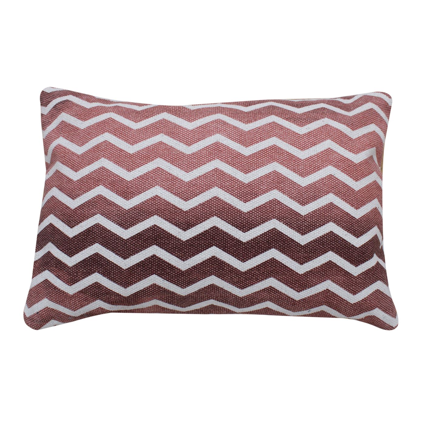 Rodez Pillow, Cotton, Printed, Brick, Pitloom, Flat Weave