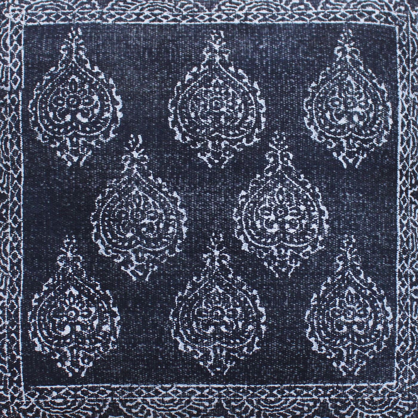 Loftus Pillow, Cotton, Printed, Grey, Pitloom, Flat Weave