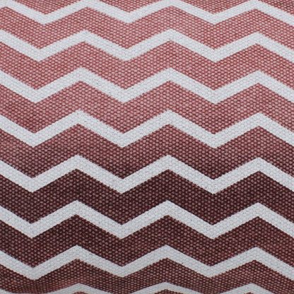 Rodez Pillow, Cotton, Printed, Brick, Pitloom, Flat Weave