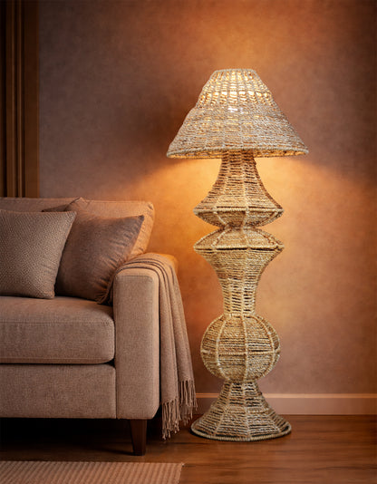 VAEL FLOOR LAMP - NATURAL - HAND MADE - JUTE
